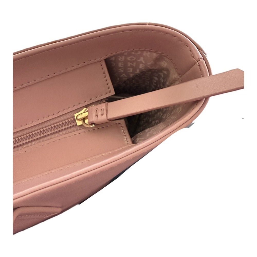 Kate Spade Karla Pink Smooth Leather Tote Seton Drive Mauve Sequin Bow Charm - Picture 7 of 9